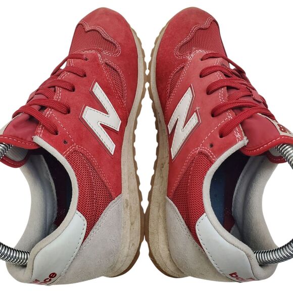 NEW BALANCE 520 Shoes Mens Size 6 Red Gray Suede Mesh Running Sneaker KL520RWY - Picture 6 of 12